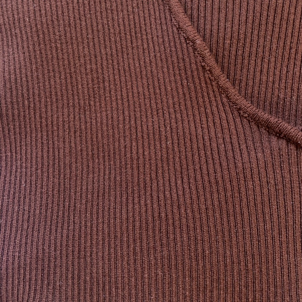 Zara Knit Ribbed Wrap Top - Picture 3 of 8